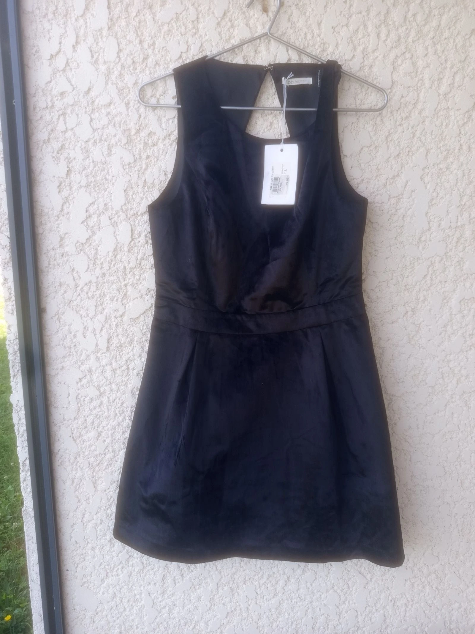 Jurk met open rug van fluweel merk les petites bombes – photo 12
